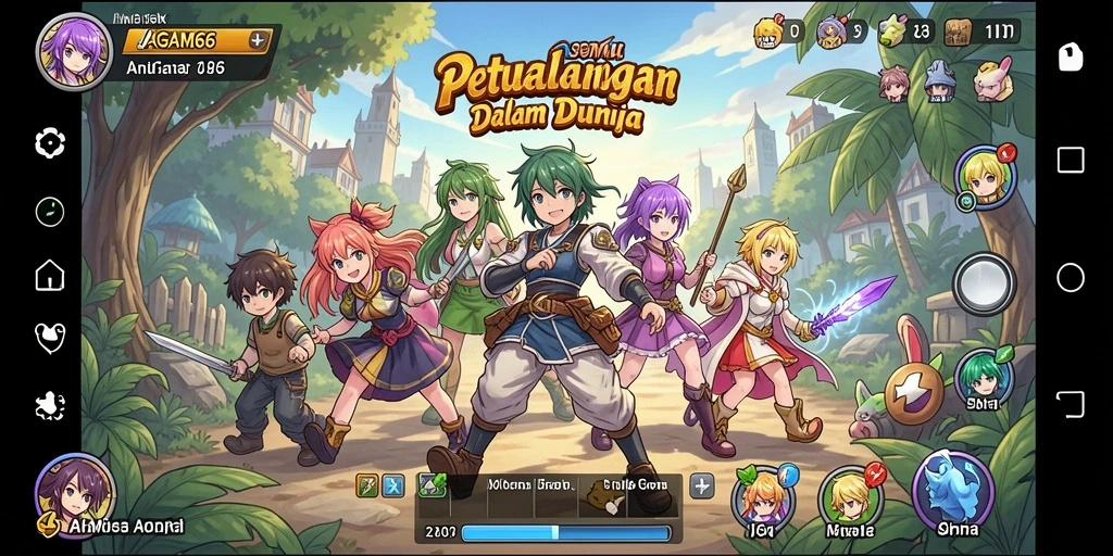 Tampilan gameplay AGAM66 yang memukau dengan karakter anime ikonik.