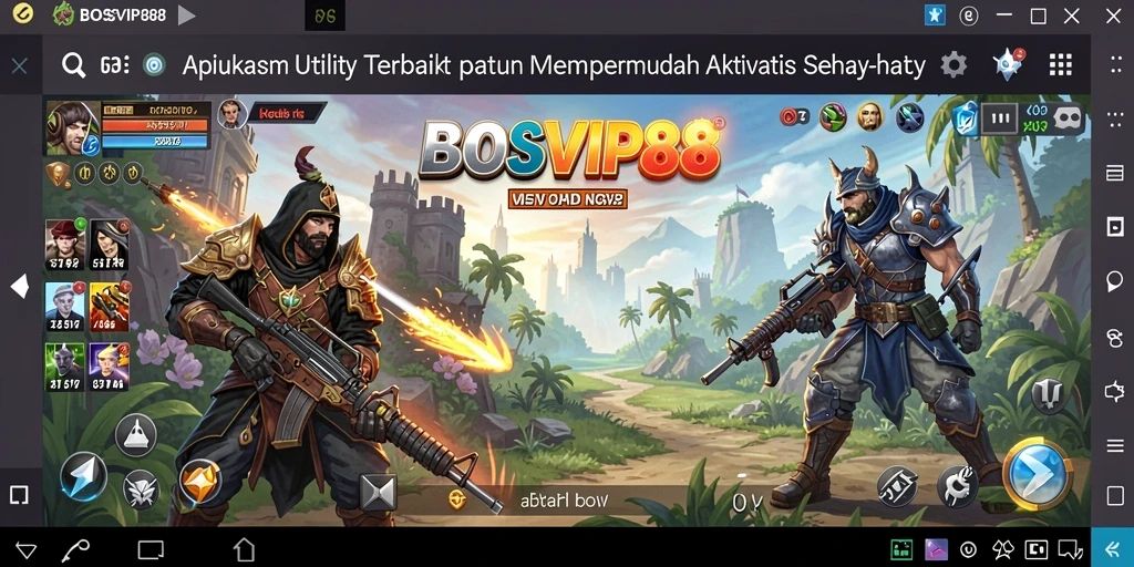 Tampilan antarmuka BOSVIP88 yang sederhana dan fungsional.