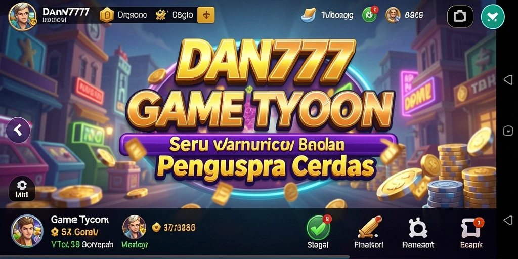 Tampilan gameplay seru dalam DAN777 yang menantang pengelolaan bisnis.