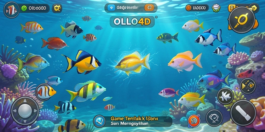 Tampilan menarik dari gameplay OLLO4D saat berburu ikan.