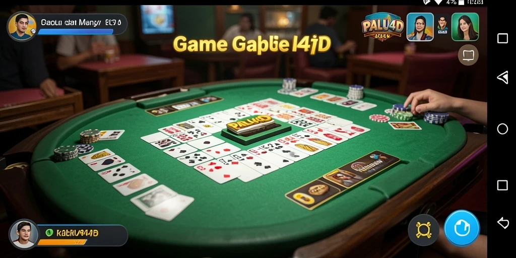 Tampilan gameplay seru dari PALU4D yang menggambarkan suasana permainan Gaple.