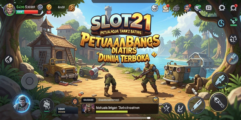 Tampilan menyenangkan dari gameplay SLOT21 di dunia terbuka.