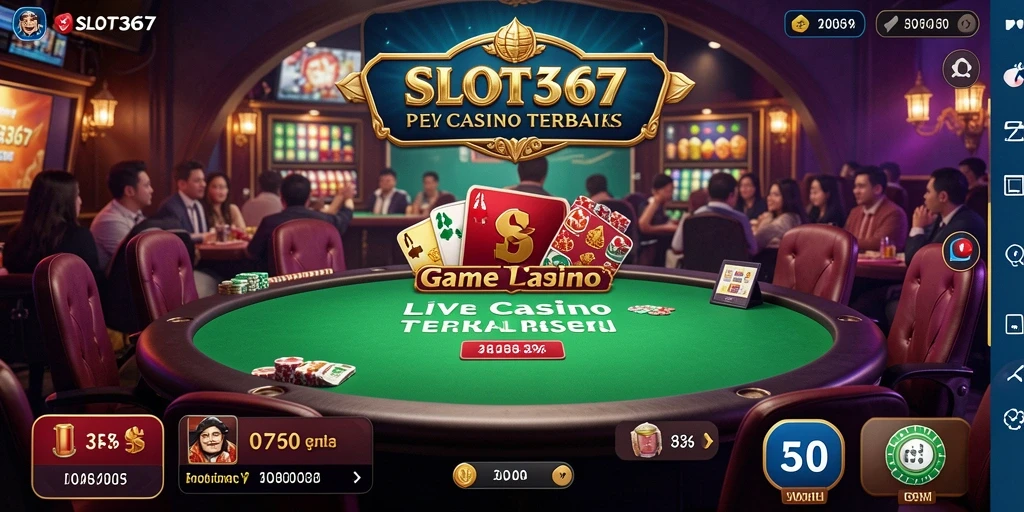 Tampilan gameplay SLOT367 dengan dealer langsung yang interaktif.